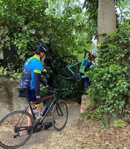 Trappe på nedkørsel i Verona...jpg